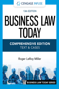 Cengage Infuse for Miller's Business Law Today, Comprehensive, 2 Terms Printed Access Card