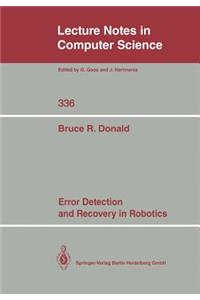 Error Detection and Recovery in Robotics