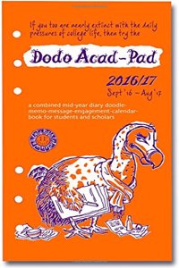 Dodo Acad-Pad 2016 - 2017 Filofax-Compatible Personal Organiser Diary Refill Mid Year / Academic Year, Week to View