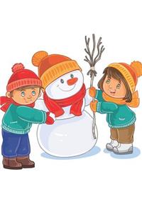 Snowman - Blank Lined Notebook
