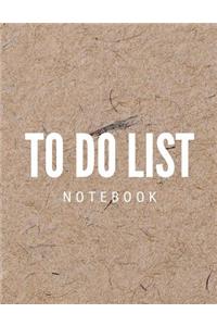 To Do List Notebook