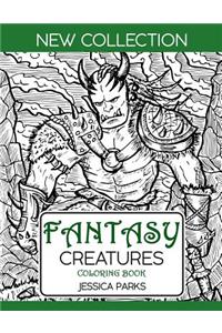 Fantasy Creatures Coloring Book