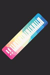 Keyboard Notebook - Low Poly Keyboard Diary - Keyboard Player Gift - Keyboard Journal