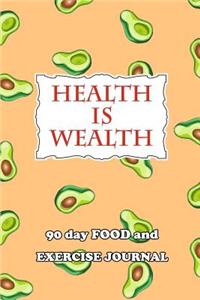 90 Day Food and Exercise Journal