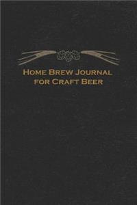 Home Brew Journal for Craft Beer