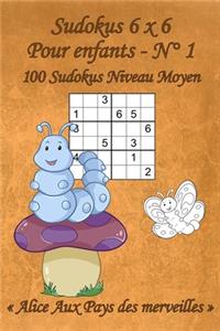 Sudokus 6 x 6 Moyens - Pour enfants - N°1