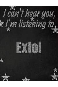 I can't hear you, I'm listening to Extol creative writing lined notebook