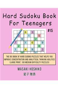 Hard Sudoku Book For Teenagers #15