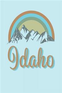 Idaho: Blank lined retro journal