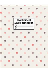 Blank Sheet Music Notebook