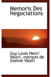 Memoris Des Negociations