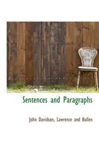 Sentences and Paragraphs