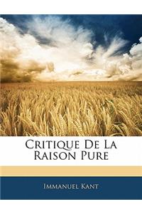 Critique de La Raison Pure