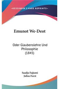 Emunot We-Deot