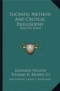 Socratic Method And Critical Philosophy