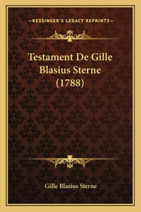 Testament De Gille Blasius Sterne (1788)