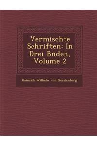 Vermischte Schriften