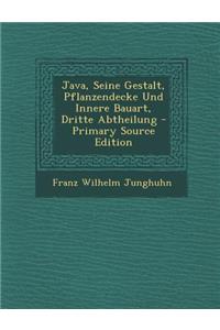 Java, Seine Gestalt, Pflanzendecke Und Innere Bauart, Dritte Abtheilung