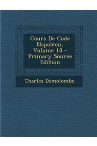 Cours de Code Napoleon, Volume 18