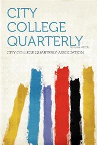 City College Quarterly Volume 41609