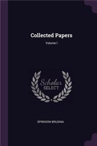 Collected Papers; Volume I