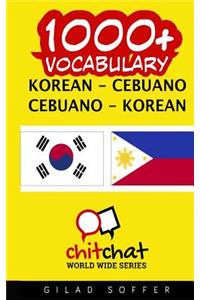1000+ Korean - Cebuano Cebuano - Korean Vocabulary