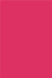 Journal Dark Cerise Pink Color Simple Plain Pink