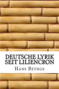 Deutsche Lyrik seit Liliencron
