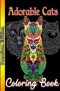 Adorable Cats Coloring Book
