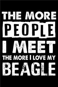 The More People I Meet The More I Love My Beagle