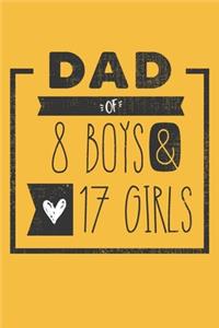 DAD of 8 BOYS & 17 GIRLS