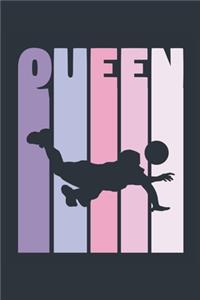 Vintage Volleyball Notebook 'Volleyball Queen' - Girls Volleyball Writing Journal - Volleyball Player Gift - Retro Volleyball Diary