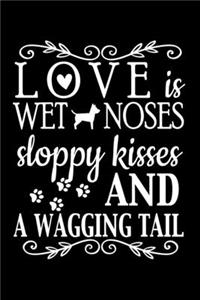 Love is Sloppy Kisses, Wet Noses & A Wagging Tail