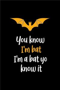 You Know I'm Bat I'm A Bat You Know It