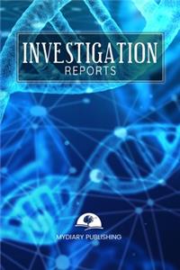 Investigation Reports Journal, Notebook. Format 6