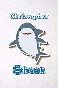 Christopher Shark A5 Lined Notebook 110 Pages