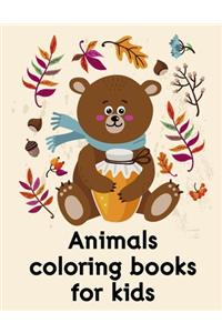 Animals coloring books for kids
