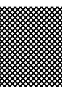 Polka Dots - Black 101 - Lined Notebook With Margins 8.5x11