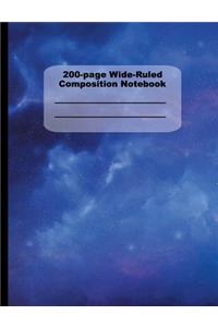 200-Page Wide Ruled Composition Notebook