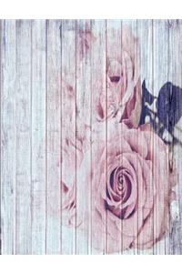 Vintage Retro Roses Journal Notebook