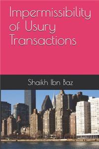 Impermissibility of Usury Transactions