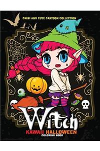 Kawaii Halloween Coloring Book