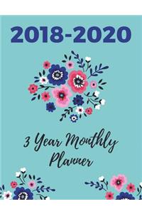 2018-2020 Three Year Monthly Planner