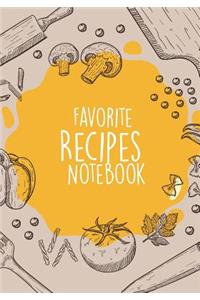 Favorite Recipes Notebook