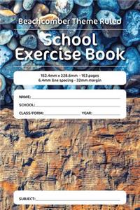 Beachcomber Theme Ruled School Exercise Book