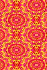 2019 Daily Planner Hot Pink And Yellow Kaleidoscope Pattern 384 Pages: (Notebook, Diary, Blank Book)