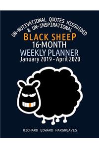 Black Sheep 16 Month 2019-2020 Weekly Planner
