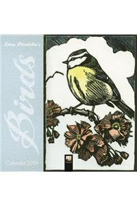 Chris Pendleton Birds Linocut mini wall calendar 2019 (Art Calendar)