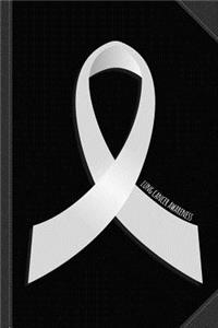 Lung Cancer Awareness Ribbon Journal Notebook