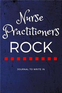 Nurse Practitioners Rock Journal to Write in